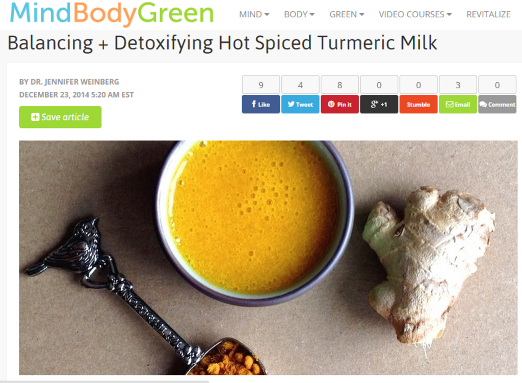 Turmeric milk