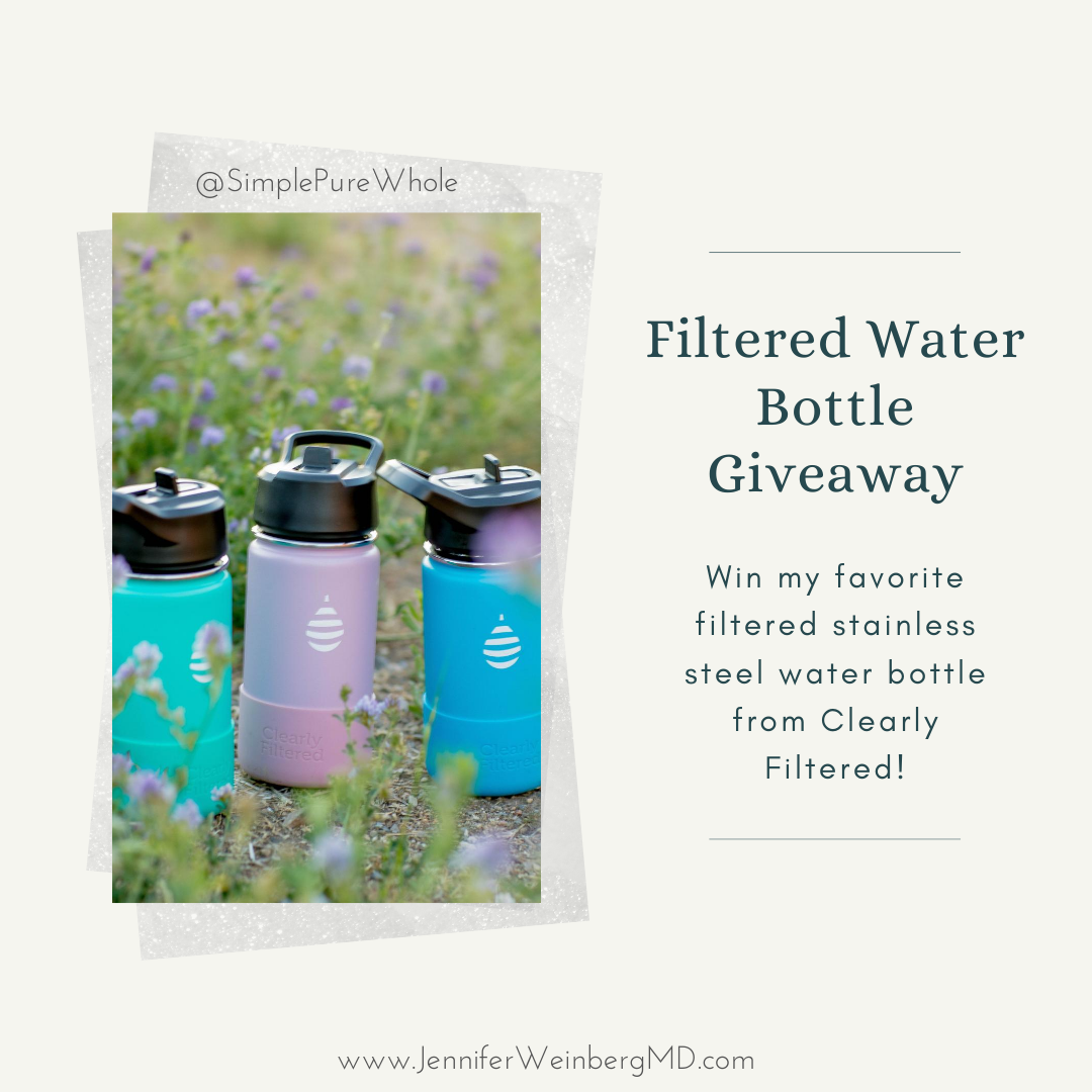 Junior Insulated Stainless Steel Filtered Water Bottle from Clearly  Filtered - Dr. Jennifer L. Weinberg, MD, MPH, MBEDr. Jennifer L. Weinberg,  MD, MPH, MBE
